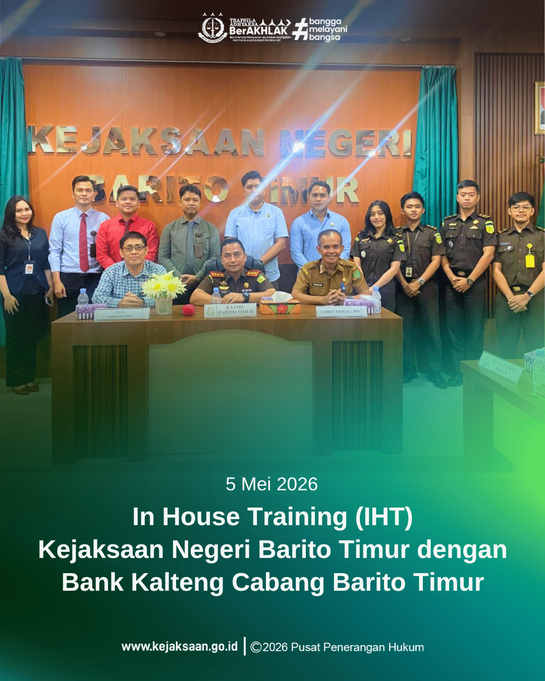 Kejari Bartim Gelar IHT Bersama Bank Kalteng Terkait Betang Mobile