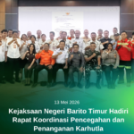 Kejaksaan Negeri Barito Timur Hadiri Rapat Koordinasi Pencegahan dan Penanganan Karhutla
