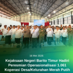 Kejaksaan Negeri Barito Timur Hadiri Peresmian Operasionalisasi 1.061 Koperasi Desa/Kelurahan Merah Putih