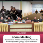 Zoom Meeting Rapat Evaluasi Pelaksanaan Pengadaan Sarana dan Prasarana Triwulan II Tahun 2026 di Lingkungan Kejaksaan Republik Indonesia