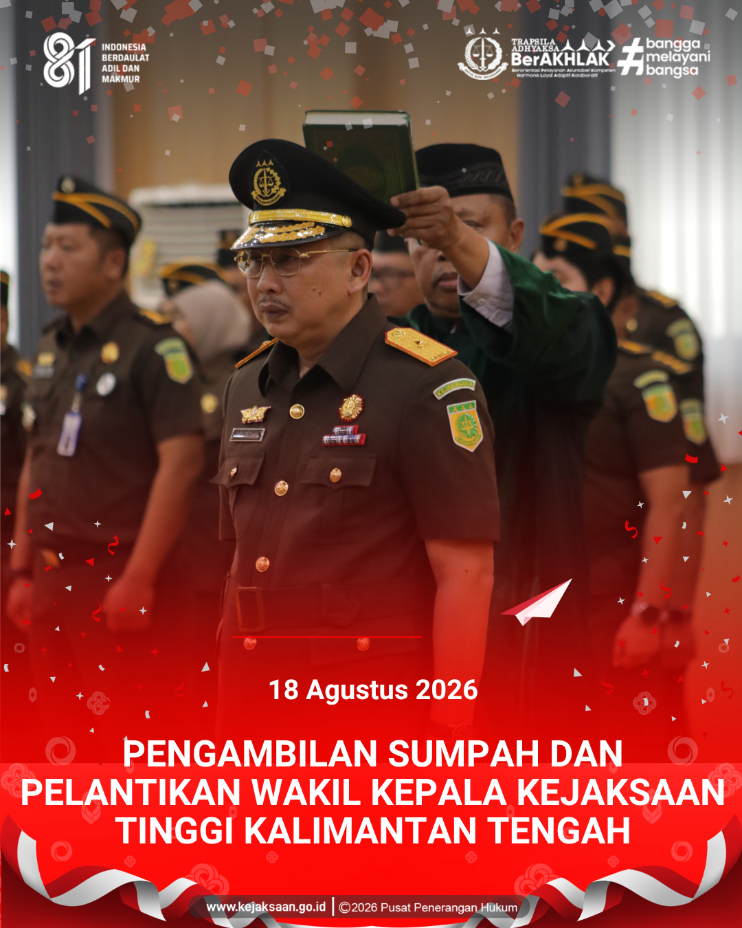 Kejaksaan Negeri Barito Timur Ikuti Zoom Pengambilan Sumpah dan Pelantikan Wakil Kepala Kejaksaan Tinggi Kalimantan Tengah
