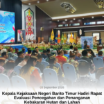 Kepala Kejaksaan Negeri Barito Timur Hadiri Rapat Evaluasi Pencegahan dan Penanganan Kebakaran Hutan dan Lahan Provinsi Kalimantan Tengah